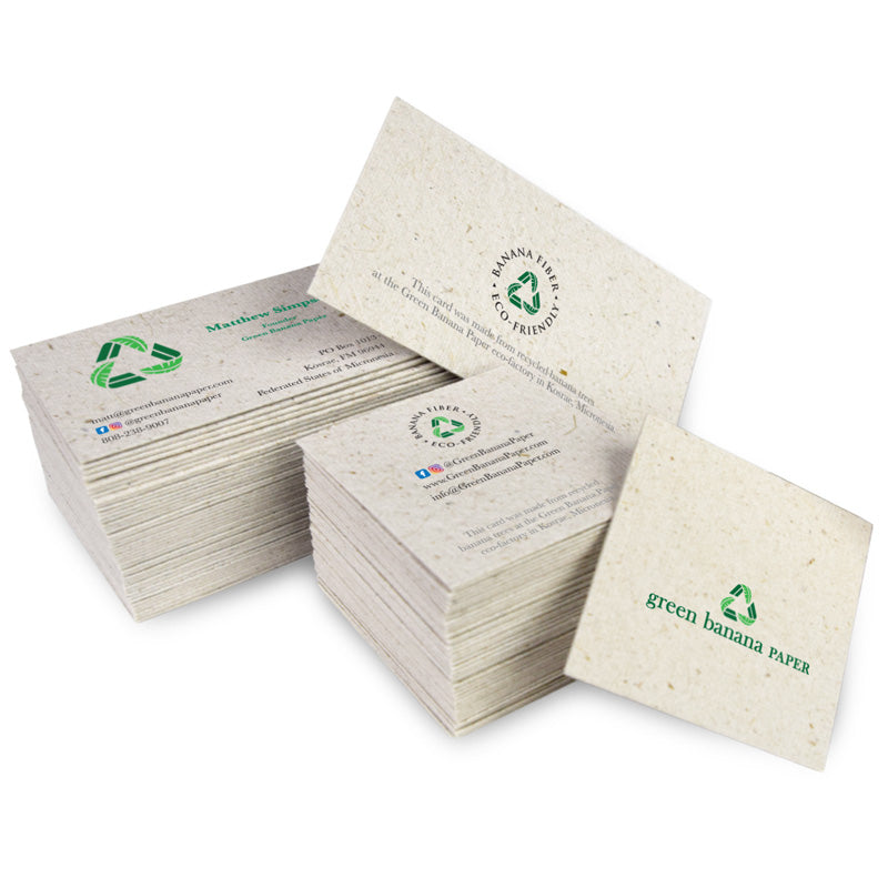 Green Business Cards, 110lb Business Cards
